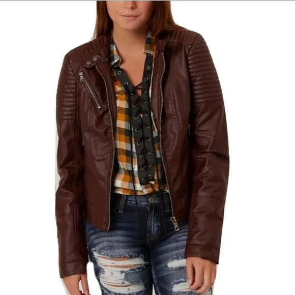 Daytrip Jackets & Blazers - Daytrip fake leather jacket